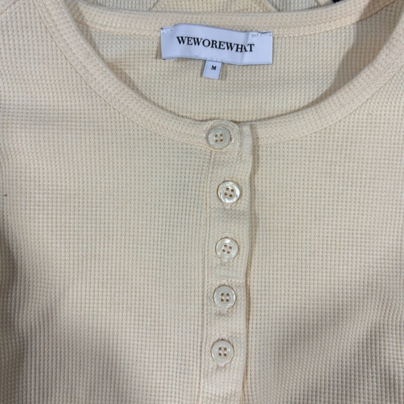 Henley Bodysuit – WeWoreWhat, Size:M - Picture 3 of 6